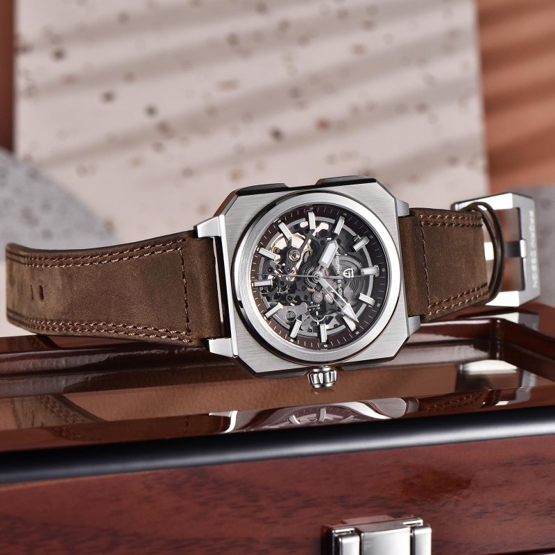Pagani Design PD-1791 Skeleton - Vierkant Automatisch Herenhorloge – afbeelding 3