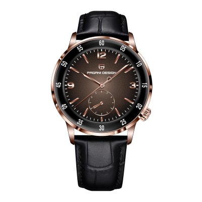 Pagani Design PD-1790 Automatisch Horloge - Zwart Leer