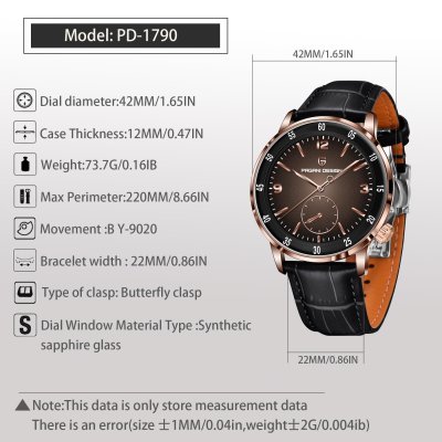 Thumbnail van Pagani Design PD-1790 Herenhorloge - Automatisch & Saffierglas