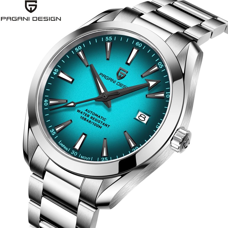 Pagani Design Classic Automatisch Herenhorloge - Wit Wijzerplaat & Saffierglas – afbeelding 2