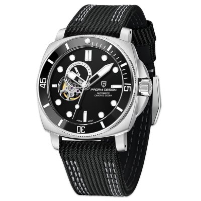 Pagani Design PD-1736 Automatisch Herenhorloge - Zwart