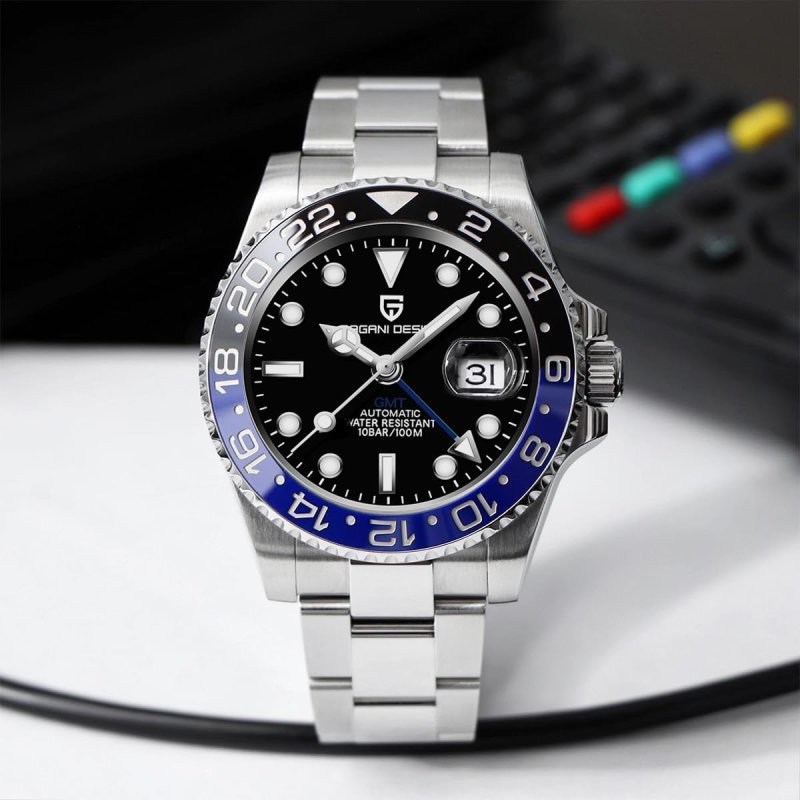 Pagani Design PD-1662 GMT Herenhorloge - Keramische Bezel & Saffierglas – afbeelding 2