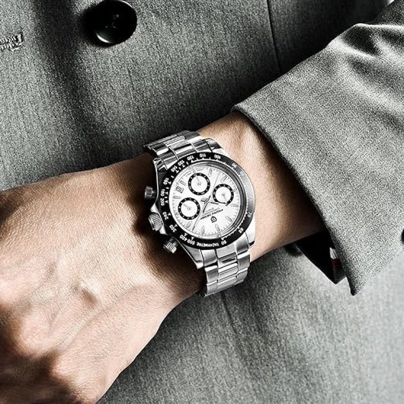 Pagani Design PD-1644 Herenhorloge - Saffierglas & Chronograaf – afbeelding 4