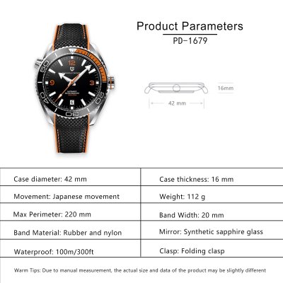 Thumbnail van Pagani Design PD-1679 Herenhorloge - NH35 Automatisch & Keramische Bezel